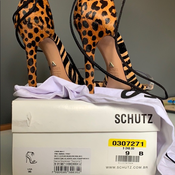 Josseana 2 wild print Schultz heels - Picture 3 of 3